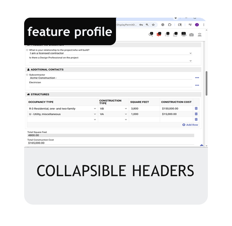 Collapsible Headers
