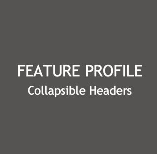 Collapsible Headers