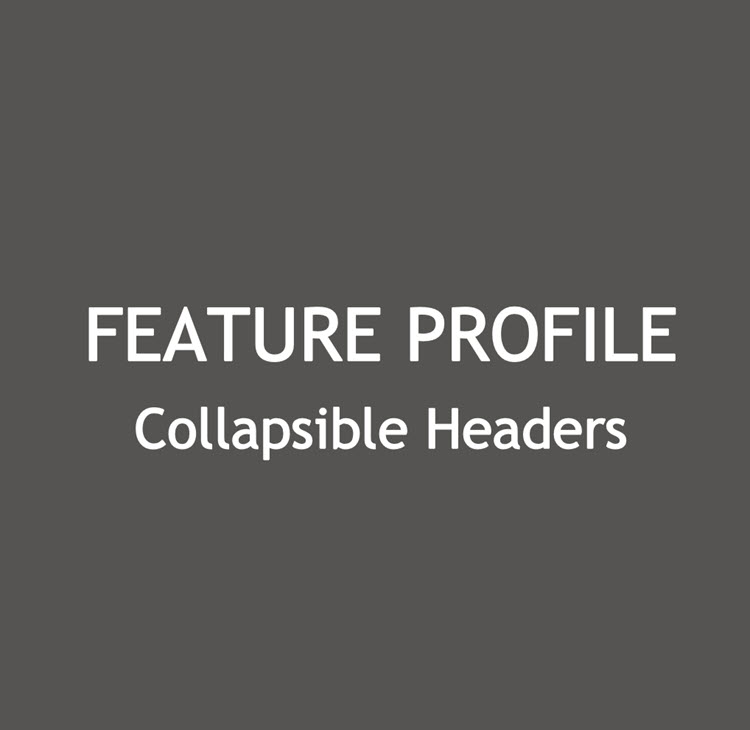 Collapsible Headers