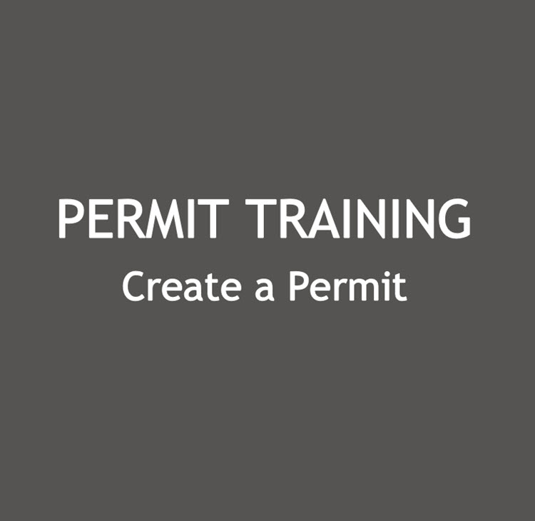 Create a Permit on Staff Side