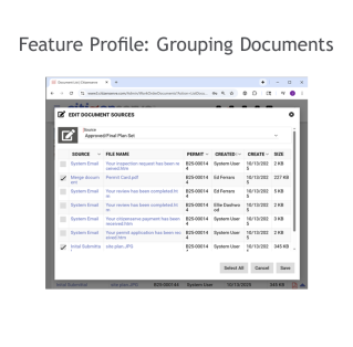 Grouping Documents and Plans