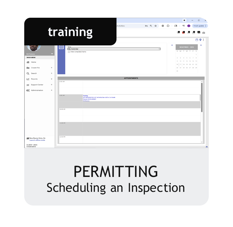 Schedule New Inspection