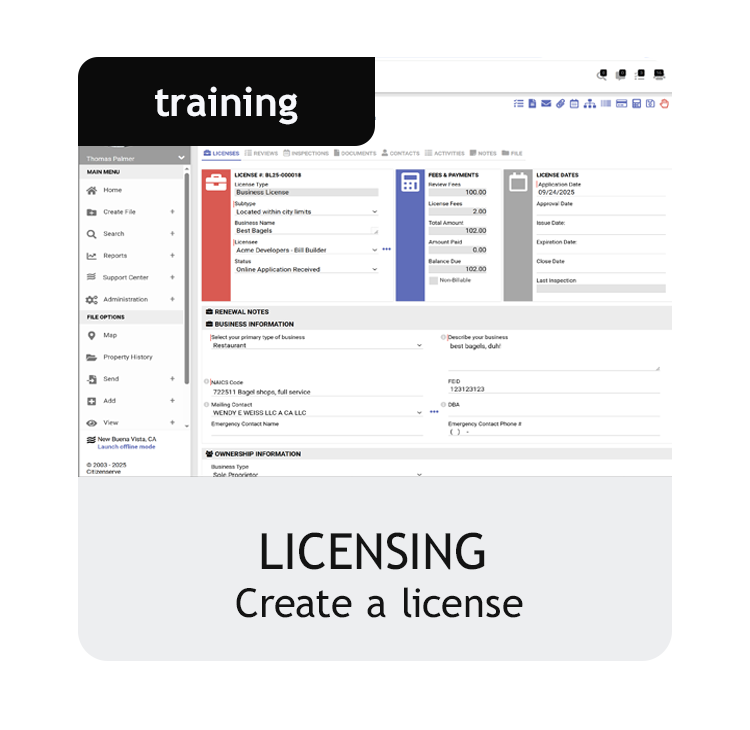 Create a License