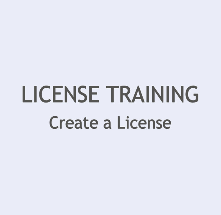 Create a License
