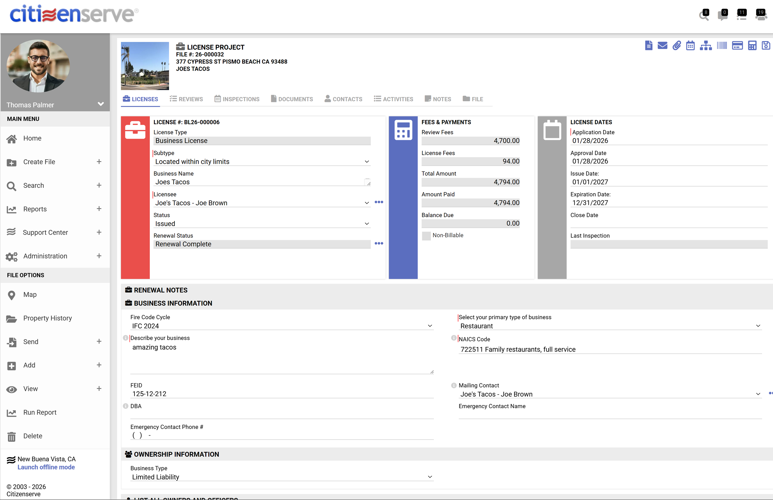 business licensing real time communication