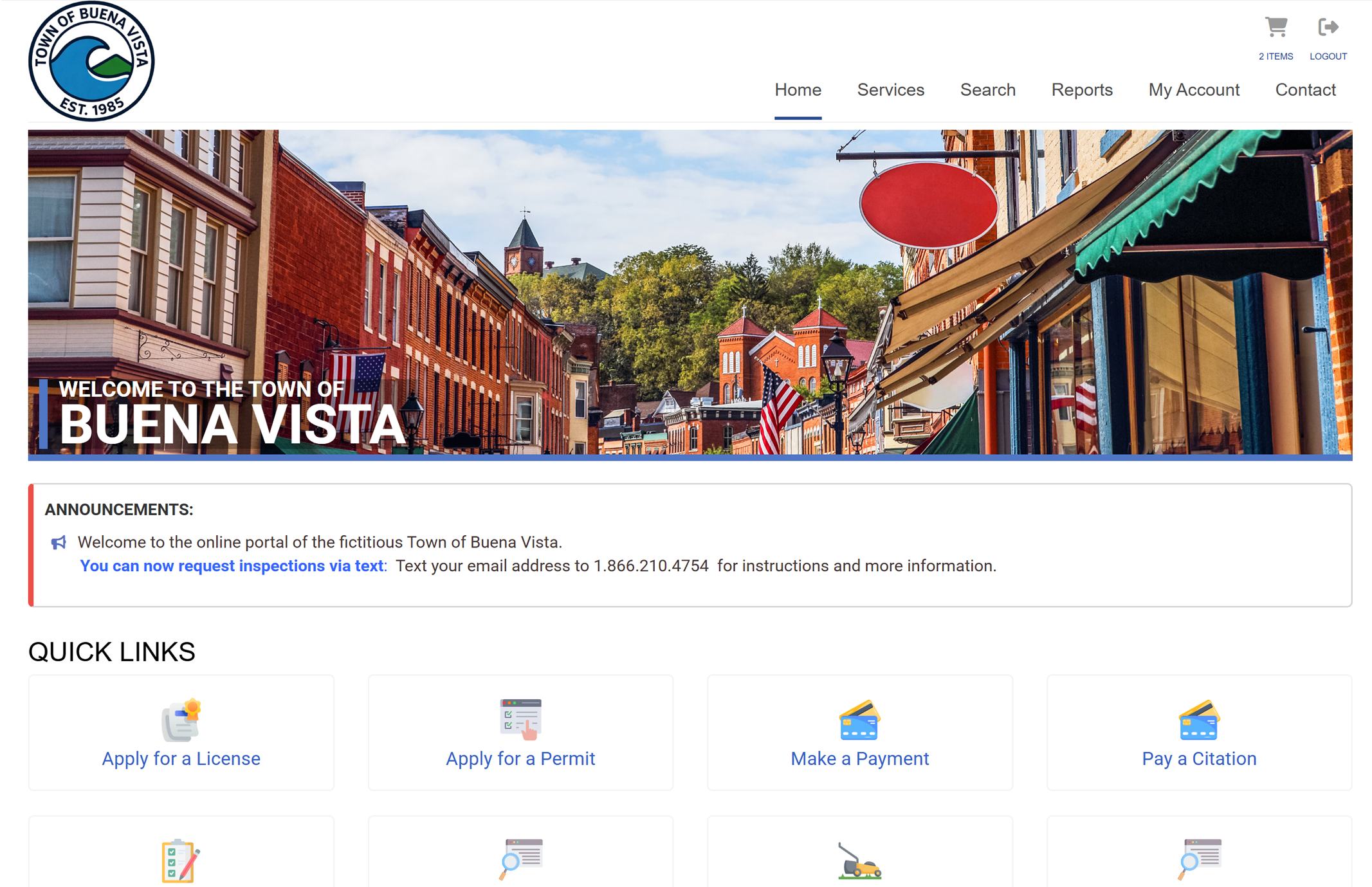 cloud permitting software portal