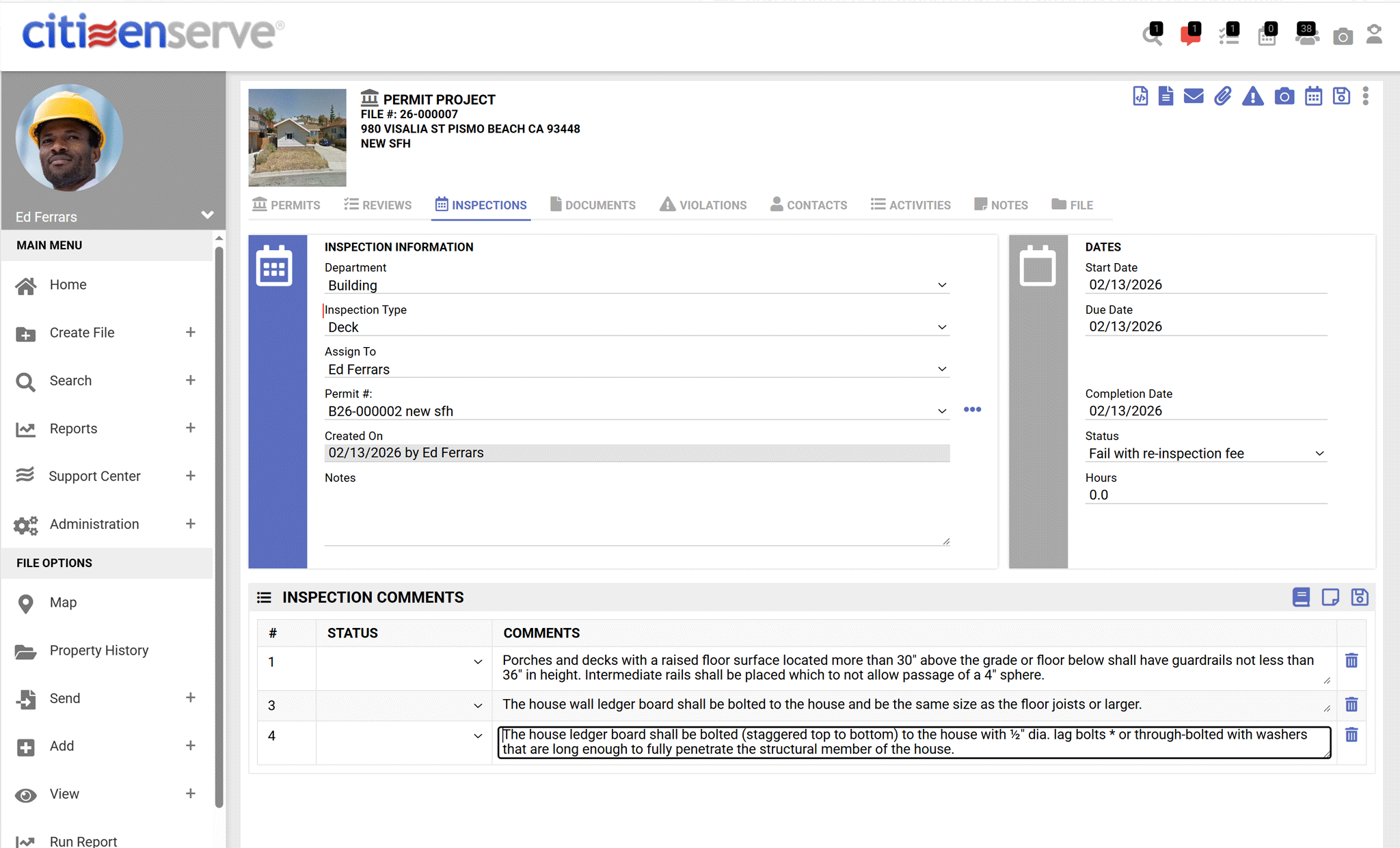 Cloud permitting software